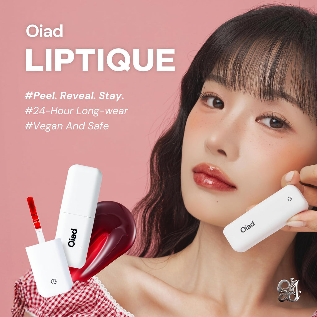 Oiad Liptique Lip Plumping Stain Peel Off – 24H Waterproof Lip Tint (003 BLUNTO)