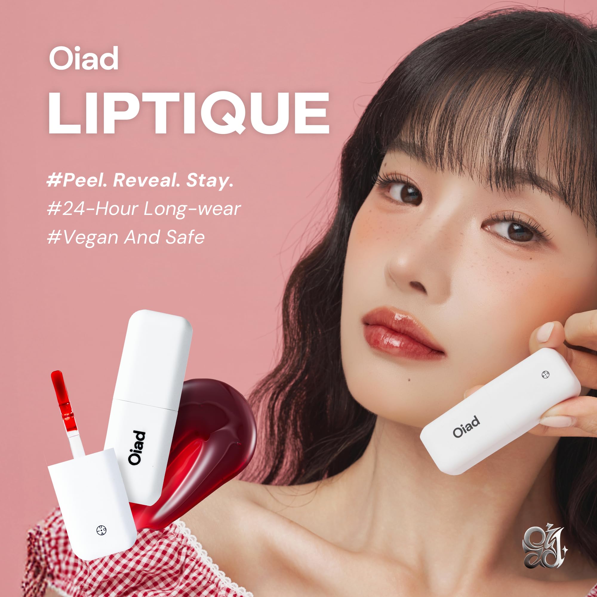 Oiad Liptique Lip Plumping Stain Peel Off – 24H Waterproof Korean Lip Tint