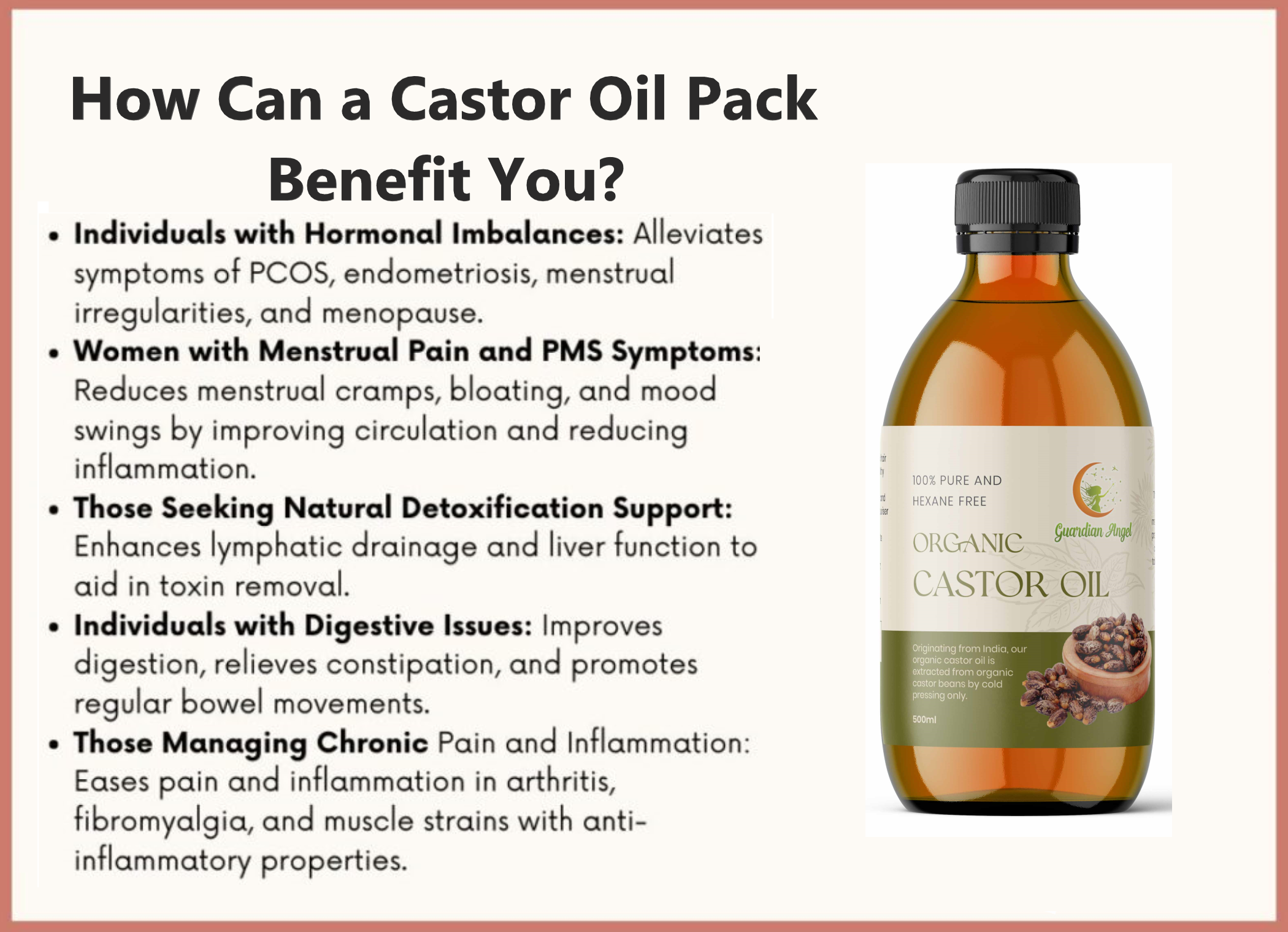 Organic Castor Oil 2 Piece Pack with a Bamboo Body Wrap (Up to 40" Waist)