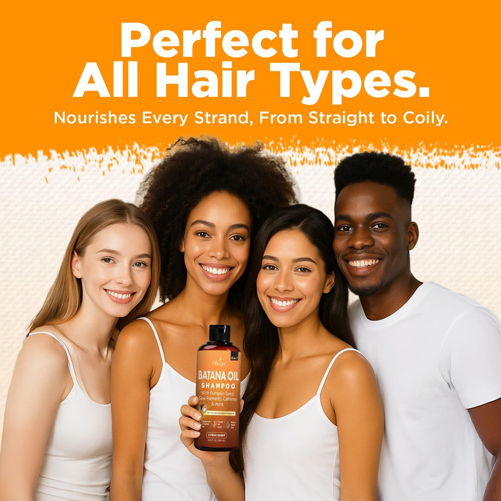 Okaga Batana Oil Shampoo 8-in-1 for Hair Growth | 2 Pack