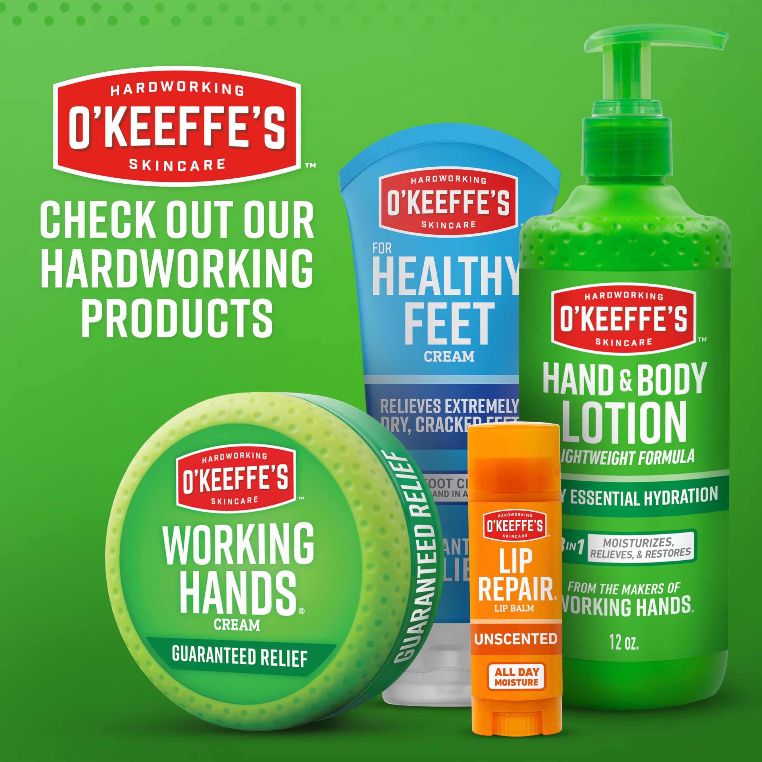 O'Keeffe's for Healthy Feet Foot Cream – 3.2 oz Jar (12 Pack) – Relief for Dry, Cracked Feet