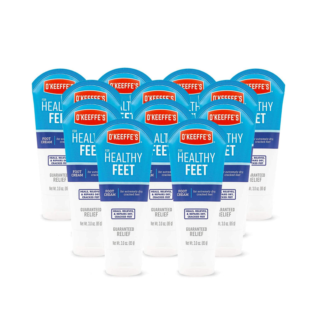 O'Keeffe's Healthy Feet Foot Cream Tube – 12 Pack, 3 oz Each