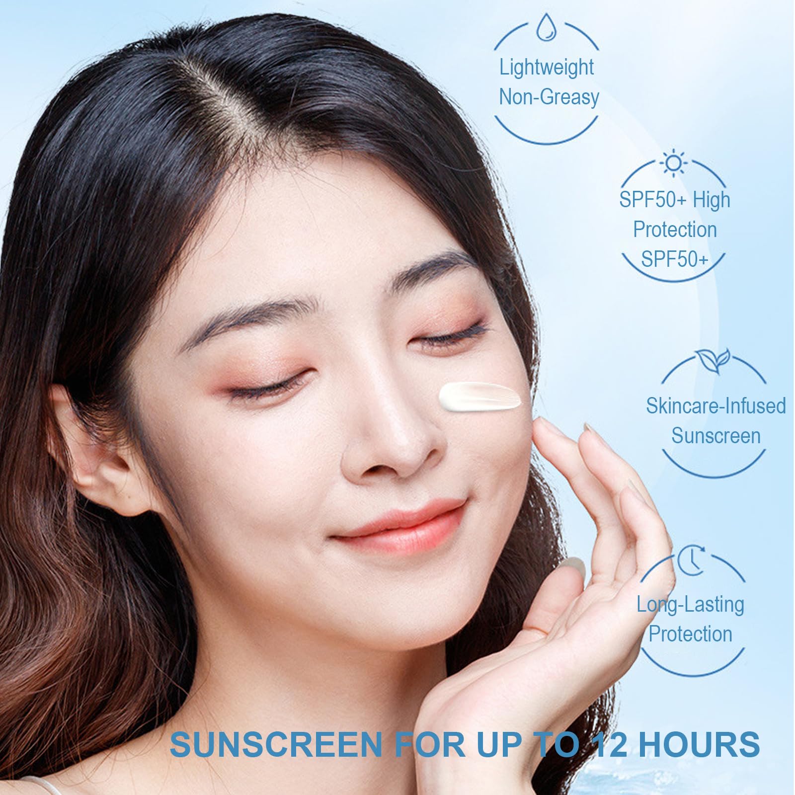 Okerker 30PCS Mini Sunscreen SPF50+ PA+++ – Travel Size, Lightweight & Water-Resistant for Face & Body