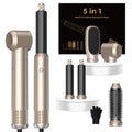 OKWRAP 5-in-1 Hair Dryer Brush Set – Negative Ionic Hot Air Styler with Auto Wrap Curlers