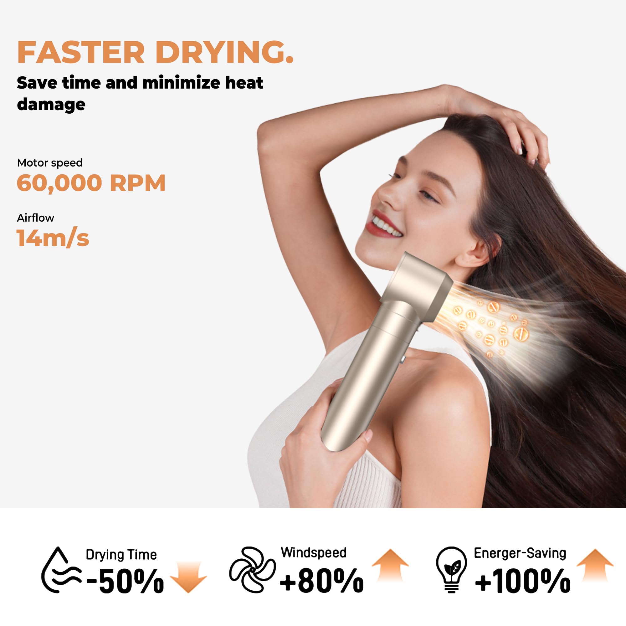 OKWRAP 5-in-1 Hair Dryer Brush Set – Negative Ionic Hot Air Styler with Auto Wrap Curlers