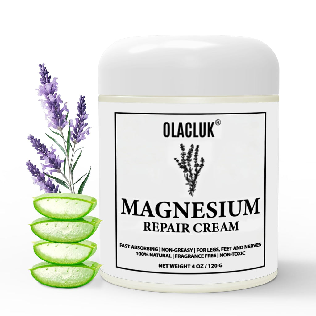 OLACLUK Neuropathy Cream — Magnesium Nerve Relief Lotion for Sleep & Relaxation (4 oz)