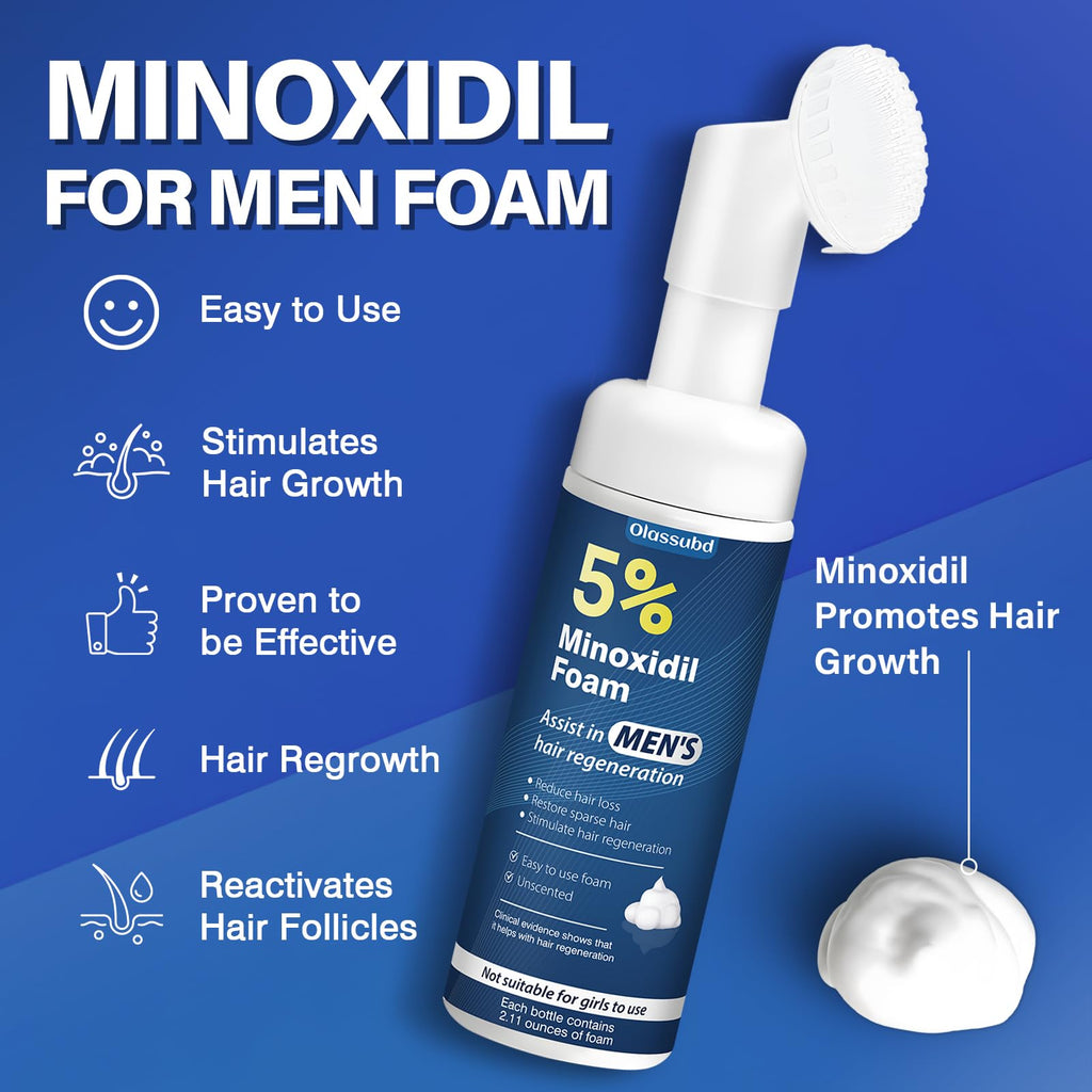 Olassubd Minoxidil 5% Foam for Men – Hair Growth Solution