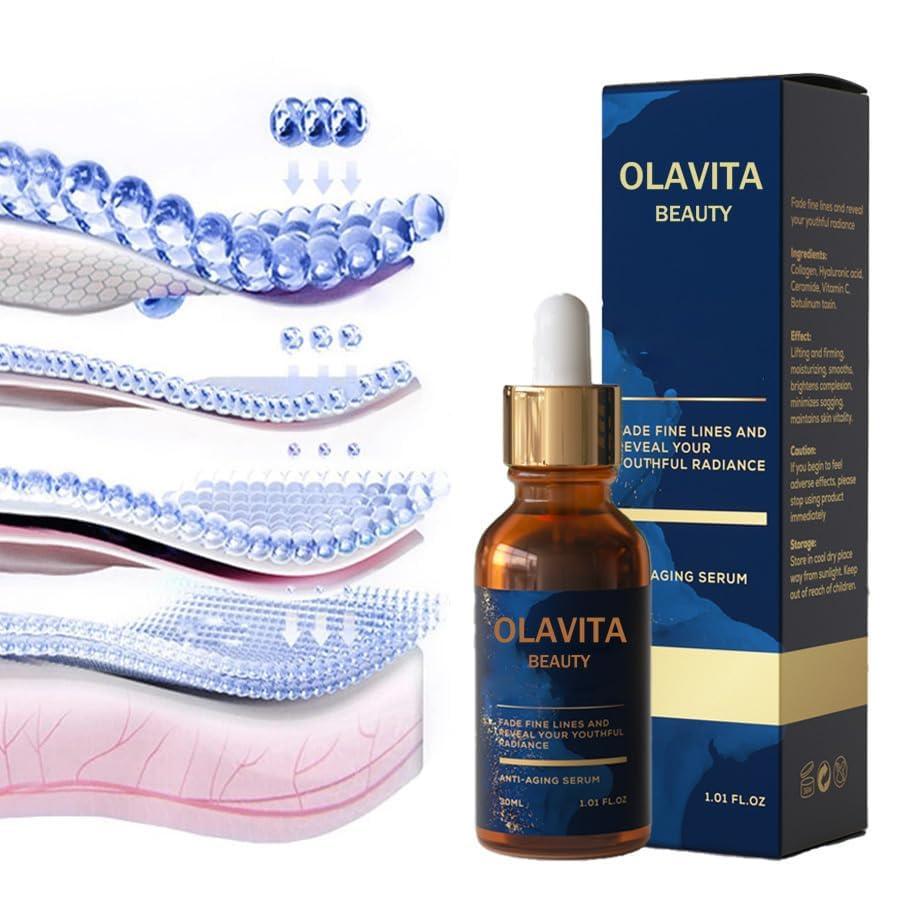 OLAVITA Facial Serum | Vitamin C & E Anti-Aging for Firmer Skin