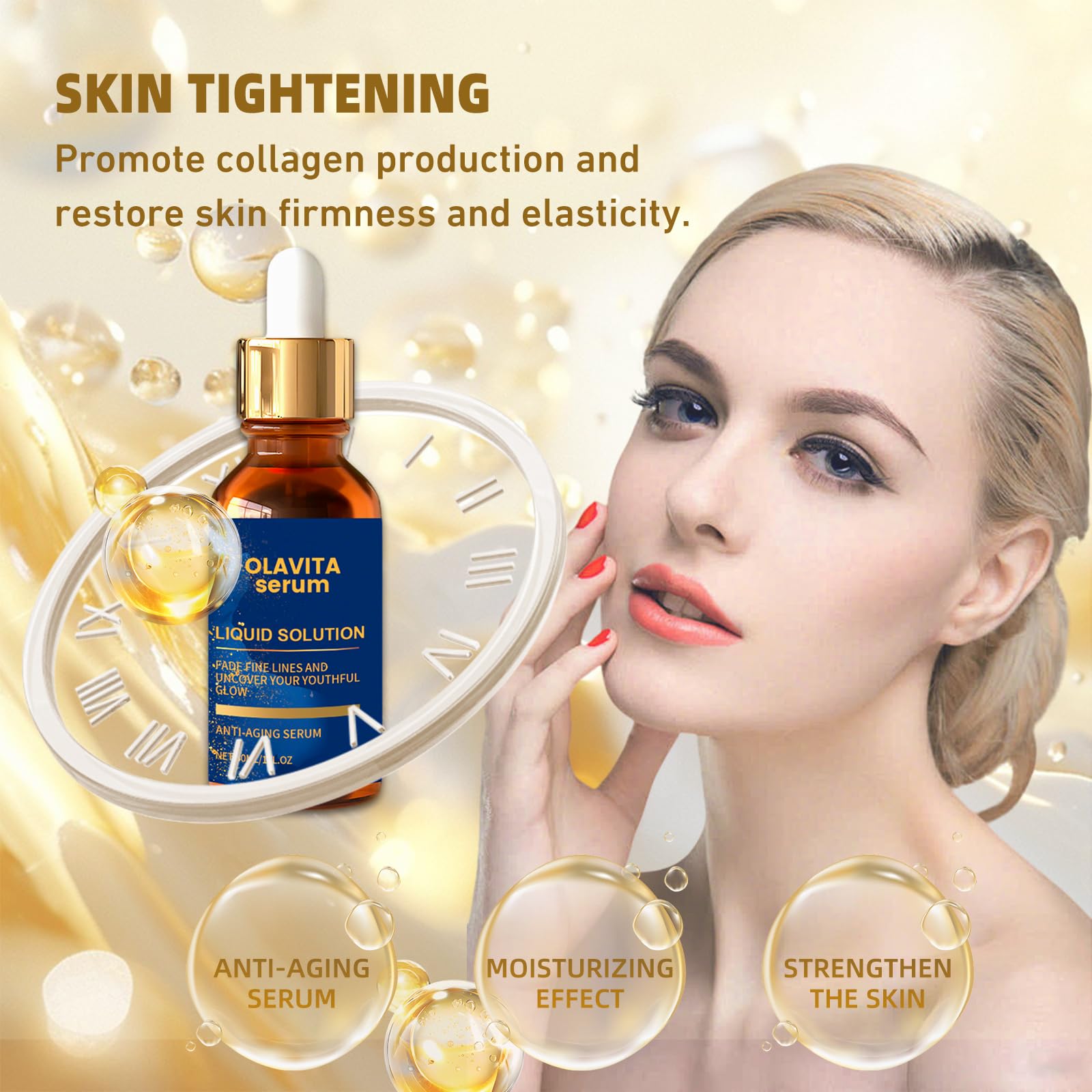 Olavita Serum - Vitamin C & E Facial Serum for Firmer, Youthful Skin
