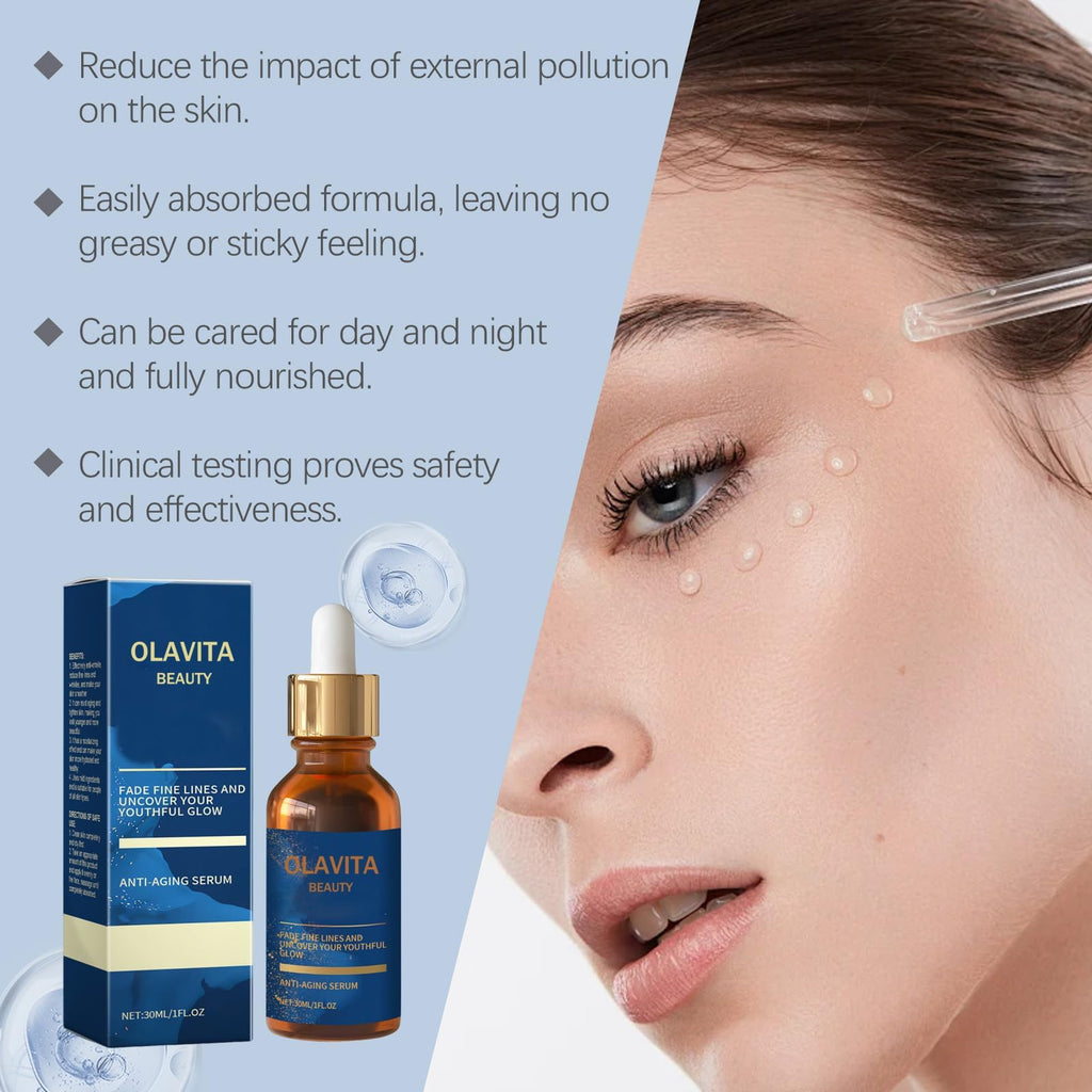 OLAVITA Facial Serum | Vitamin C & E Anti-Aging for Firmer Skin