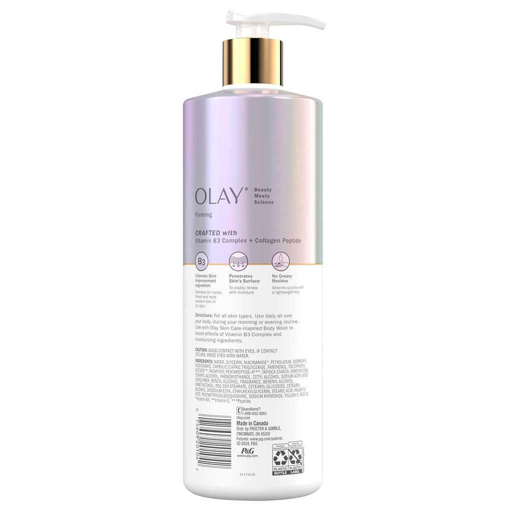 Olay Firming & Hydrating Body Lotion with Collagen – 17 oz Pump (Pack of 4)