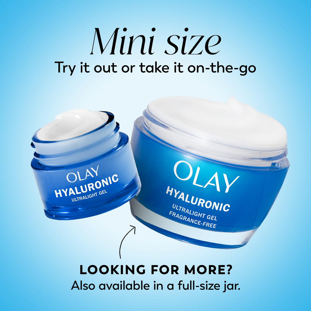 Olay Regenerist Hyaluronic and Peptide 24 Gel Moisturizer – Fragrance-Free, 0.5 oz Trial Size