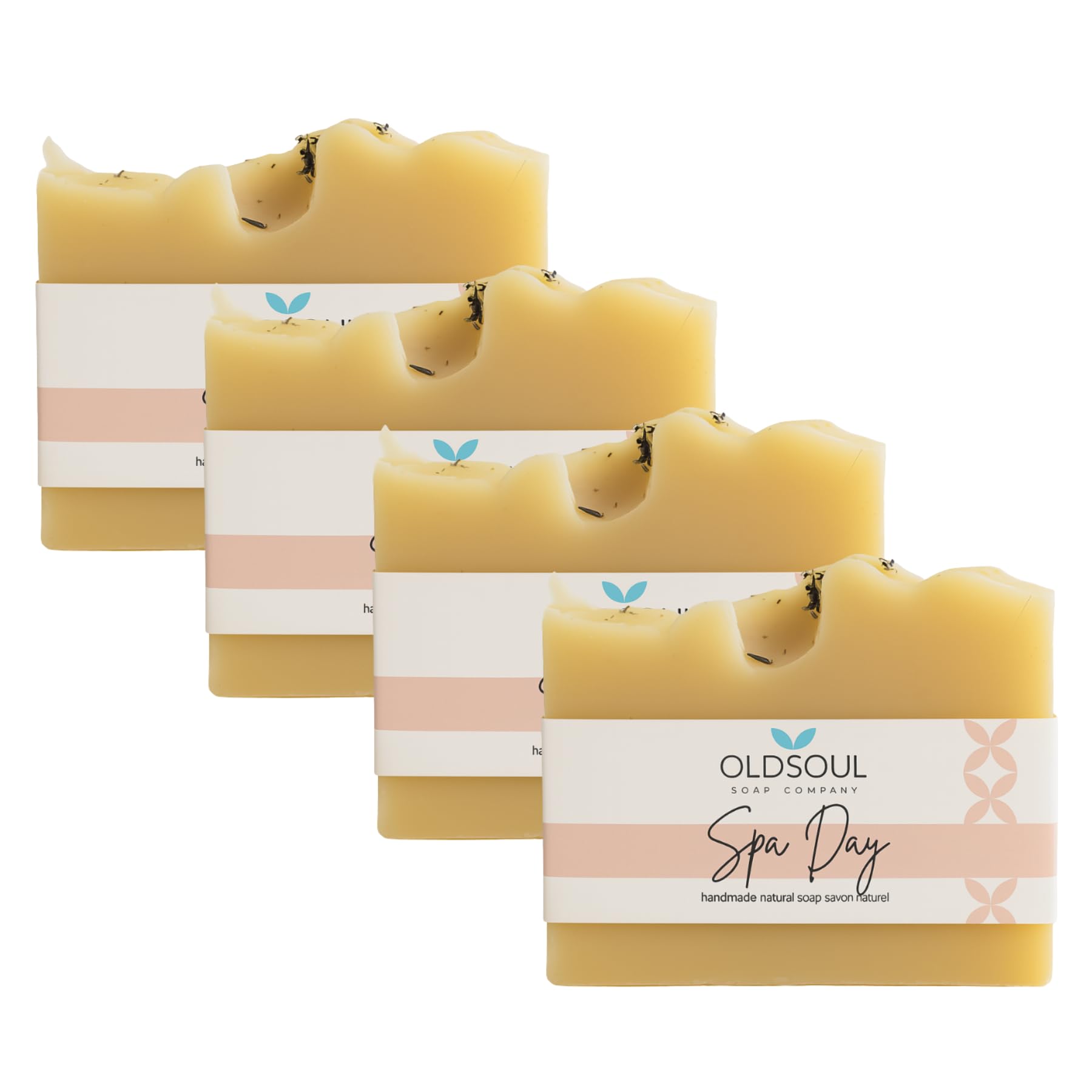 Old Soul Soap Company – Spa Day Soap Collection (4 x 5.8 oz) – Vegan, Deep Cleanse & Nourishing Bars