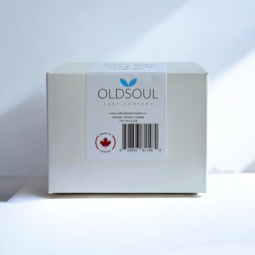 Old Soul Soap Company Spearmint Basil Scrub Soap Collection – Vegan Exfoliating Bars, 5.8 oz (Pack of 4)