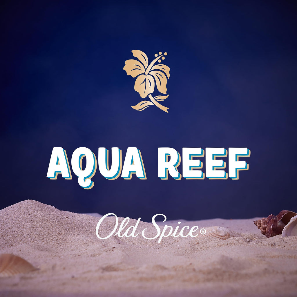 Old Spice Aqua Reef Dry Spray Antiperspirant & Deodorant — Invisible Finish, 24/7 Odor Protection (Pack of 3, 4.3 oz)