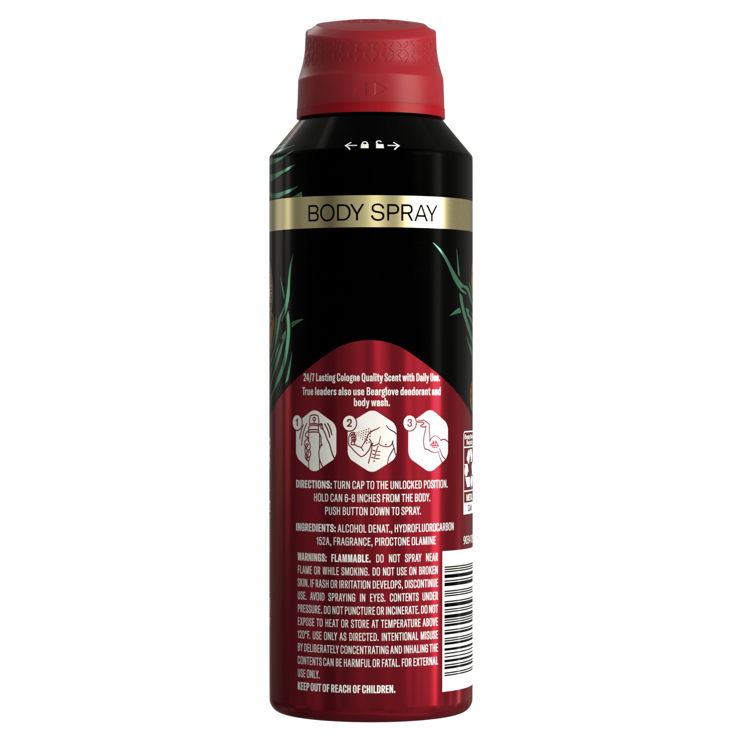 Old Spice Bearglove Body Spray for Men – 5.1 Oz (3-Pack)