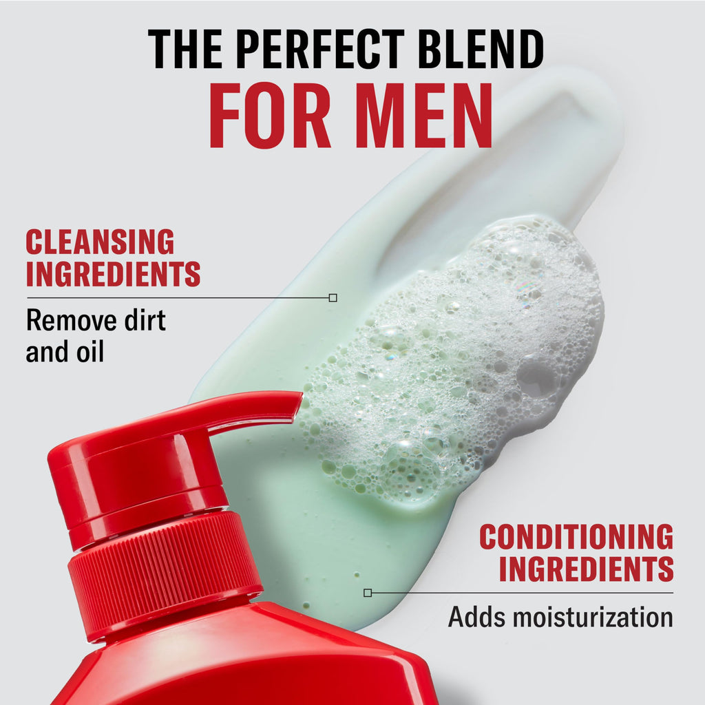 Old Spice Bearglove 2-in-1 Shampoo & Conditioner for Men — Fuller Hair, 13.5 fl oz (Pack of 6)