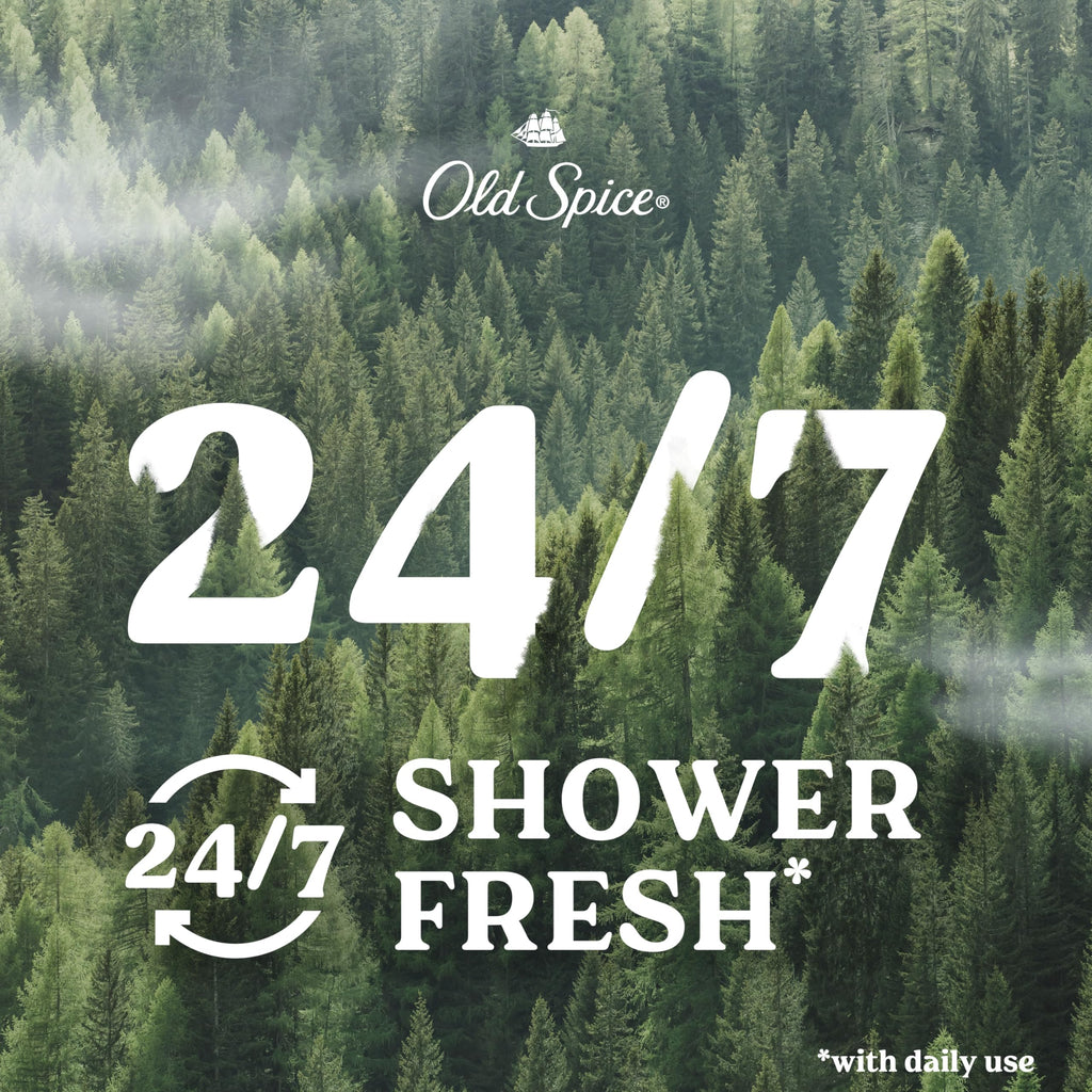 Old Spice Cleansing Body Wash for Men – 24/7 Shower Fresh, Timber-Sandalwood + Cypress, 30 oz (Pack of 4)