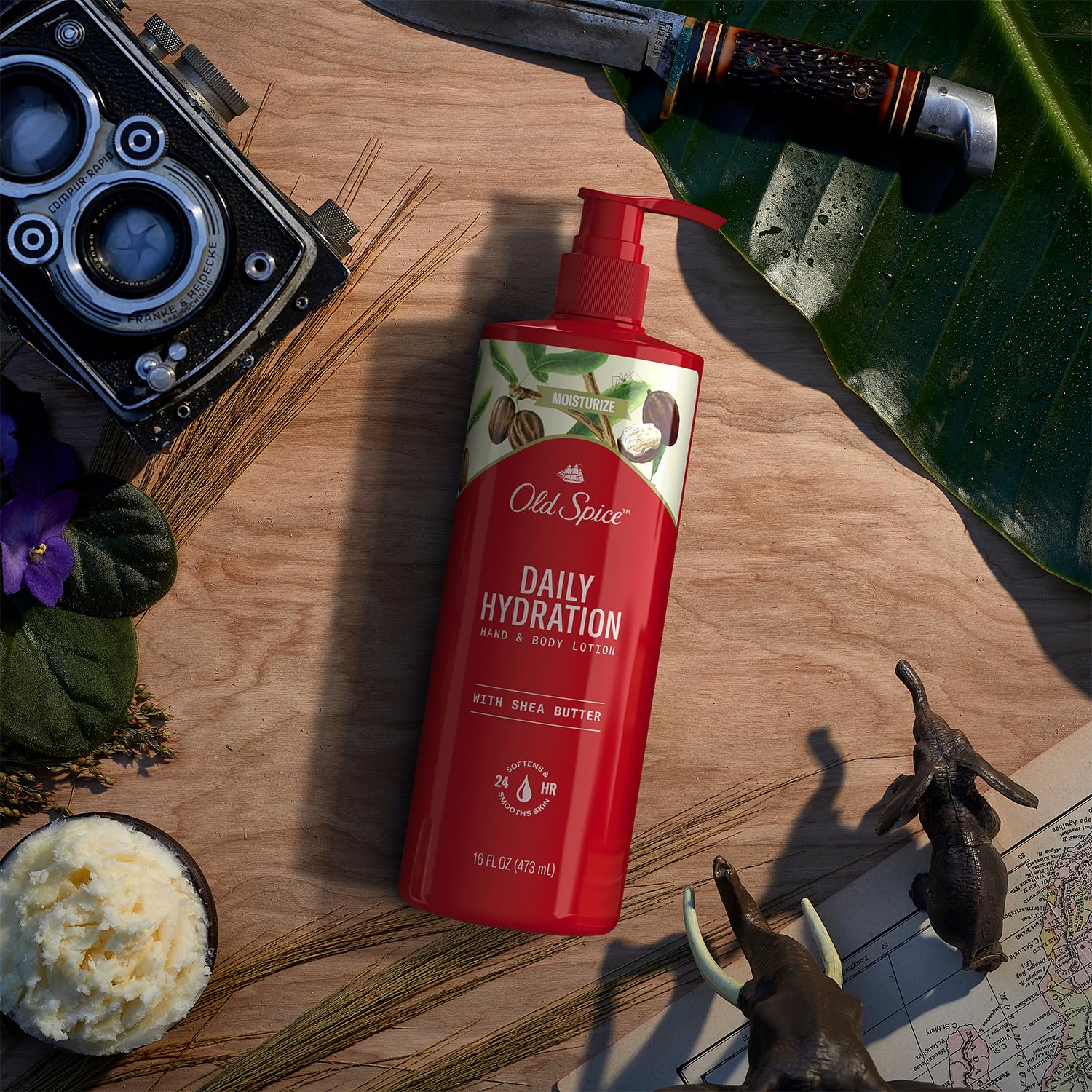 Old Spice Daily Hydration Hand & Body Lotion with Shea Butter – 4 x 16 oz