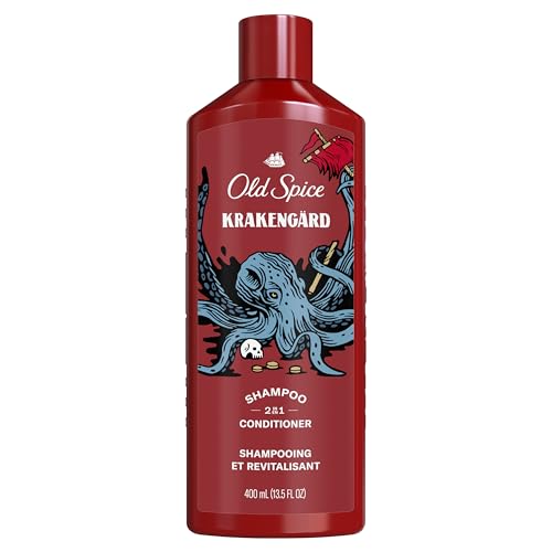Old Spice Krakengard 2-in-1 Shampoo & Conditioner for Men — Fuller, Healthier Hair (Pack of 6, 13.5 fl oz each)