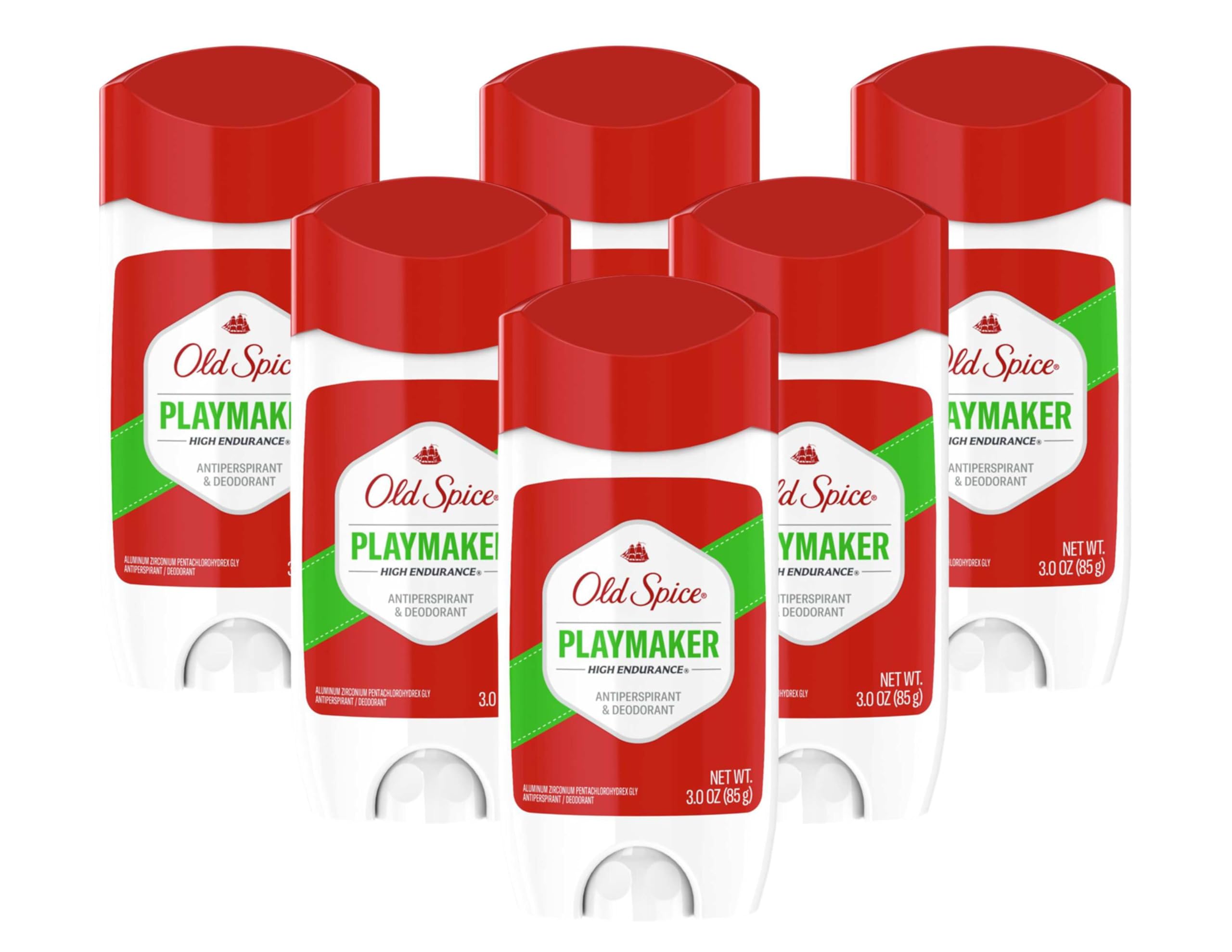Old Spice Playmaker Anti-Perspirant & Deodorant 3 oz – Pack of 6 | Fresh Scent