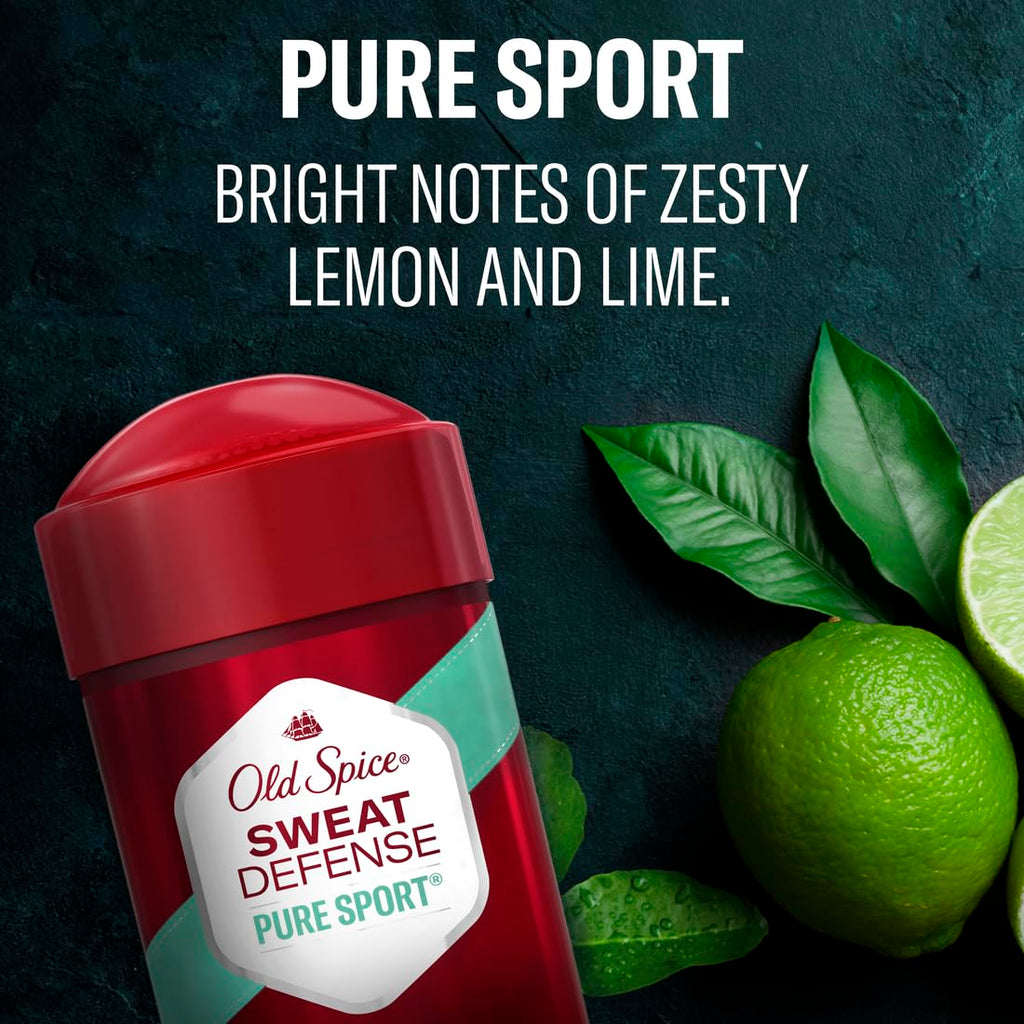 Old Spice Anti-Perspirant Pure Sport+ Soft Solid 2.6 oz — 6-Pack