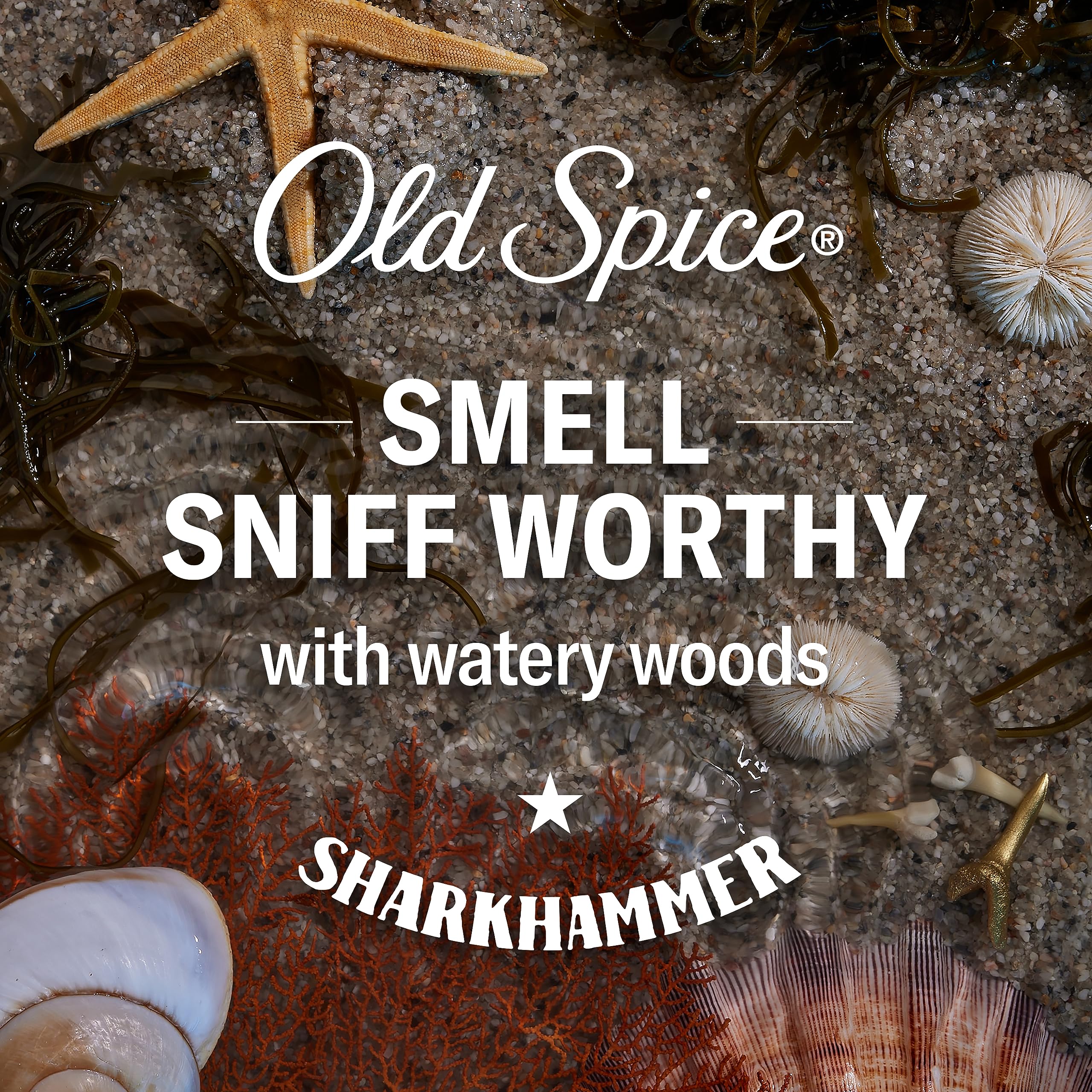 Old Spice Sharkhammer 3X Defense Body Wash for Men | 4 x 24 oz | Lasting Scent