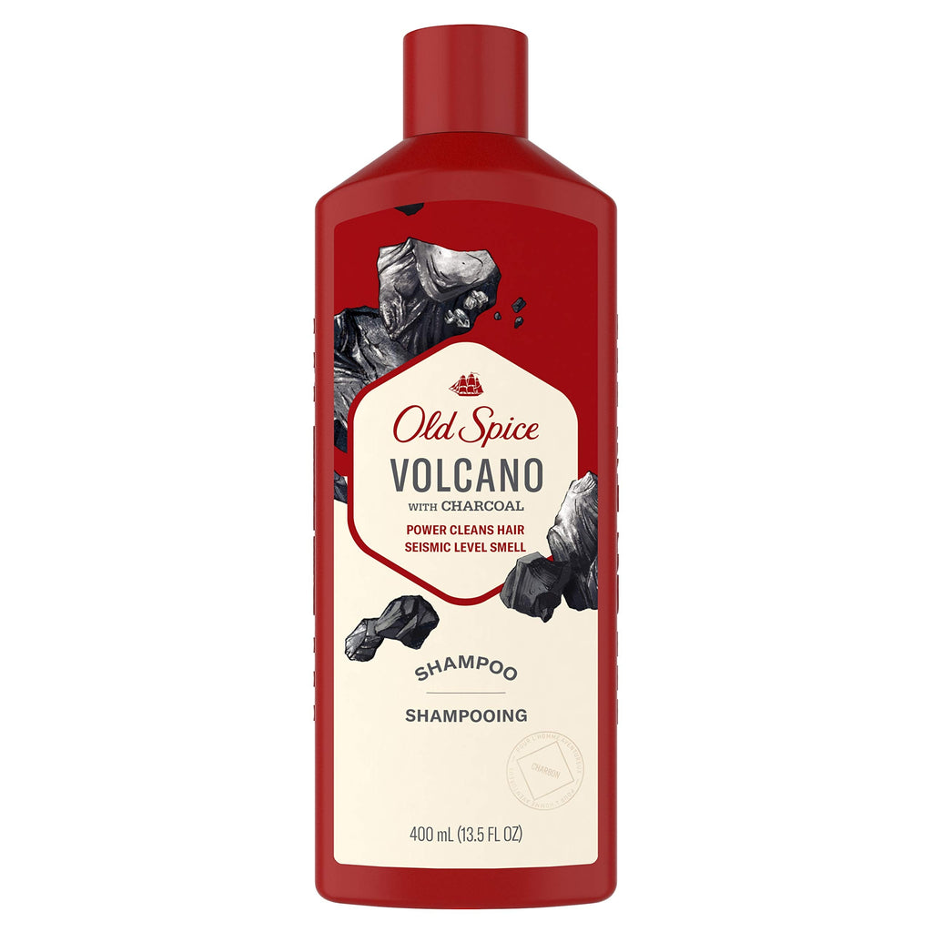 Old Spice Volcano with Charcoal Shampoo – Barbershop-Quality Cleanse