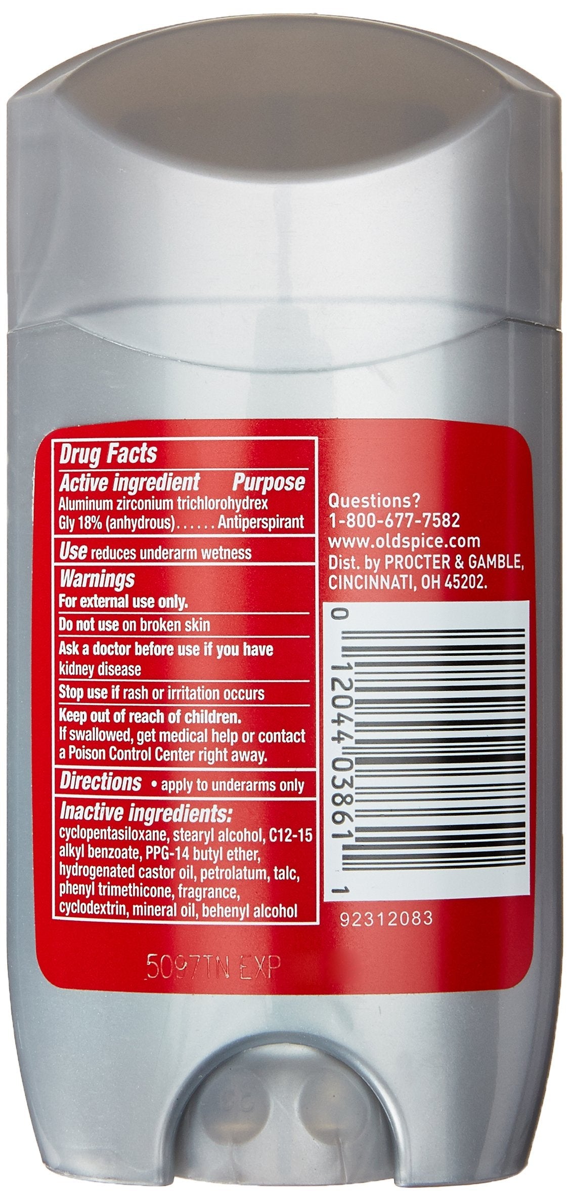 Old Spice Wolfthorn Anti-Perspirant Solid 2.6 oz (76 ml) – 6-Pack for Men