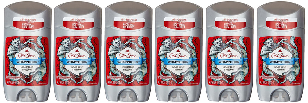 Old Spice Wolfthorn Anti-Perspirant Solid 2.6 oz (76 ml) – 6-Pack for Men