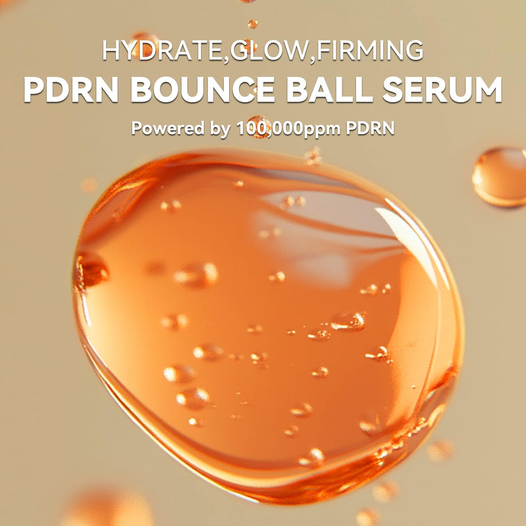 OLELON Salmon PDRN Bounce Ball Serum — Glass Skin, Non-Sticky (1.01 fl oz)