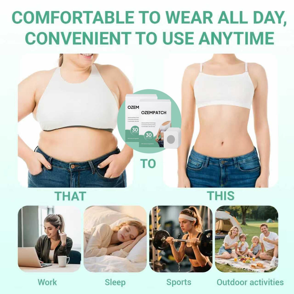 OLEVRALIS Upgraded Ozem Patch for All-Over Body — Comfortable Day and Night Wear, 60 Patches