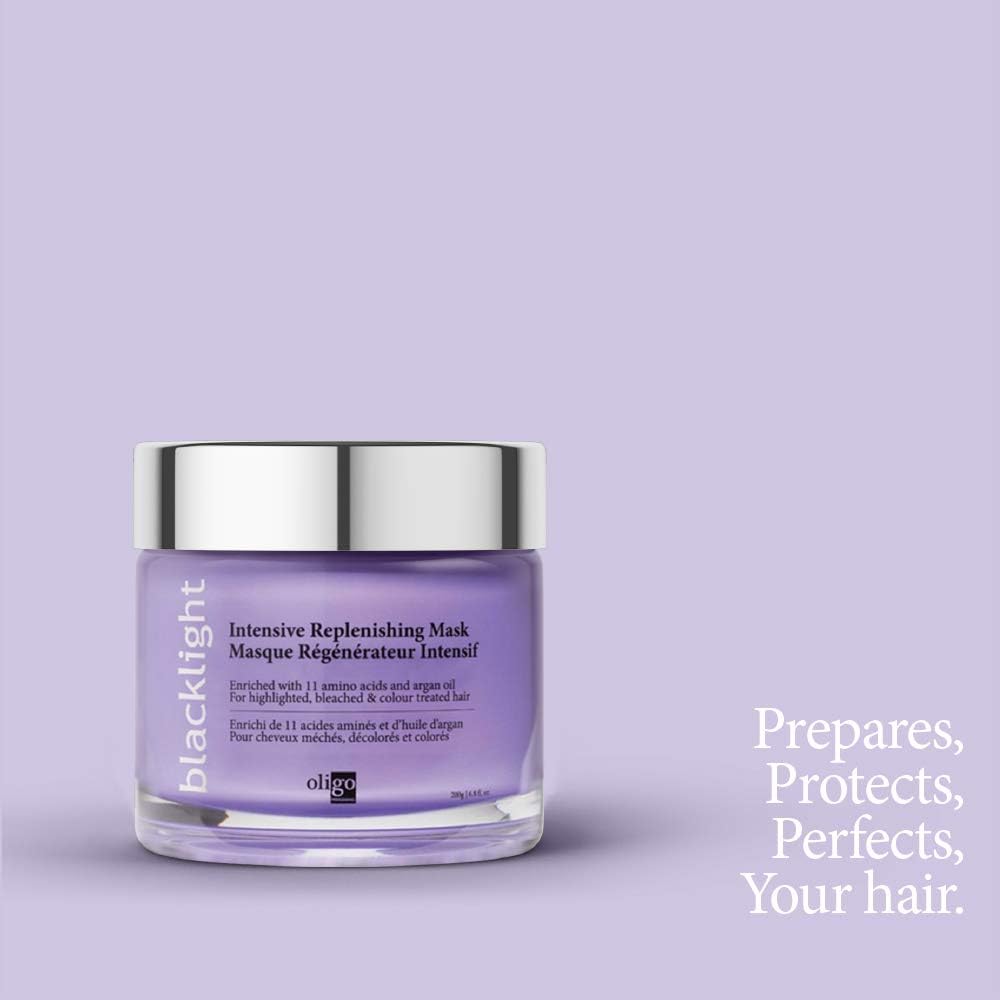 Oligo Professionnel Blacklight Intensive Replenishing Hair Mask – 6.8 oz | Dry & Damaged Hair Care with 11 Amino Acids | Sulfate Free
