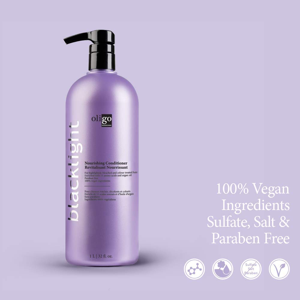Oligo Professionnel Blacklight Nourishing Conditioner | Sulfate-Free, Vegan for Color Treated Hair – 32 oz