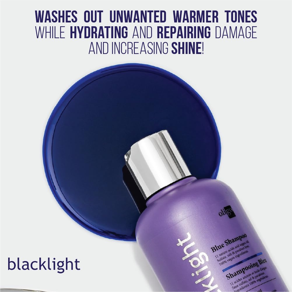 Oligo Professionnel Blacklight Blue Shampoo & Conditioner Duo – Sulfate-Free, Vegan for Blondes
