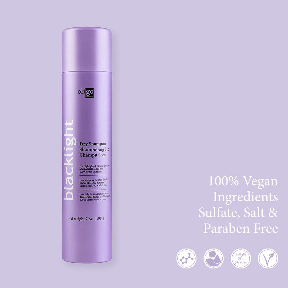 Oligo Professionnel Blacklight Dry Shampoo – Weightless Volume for All Hair Types | Vegan & Residue-Free | 7 oz