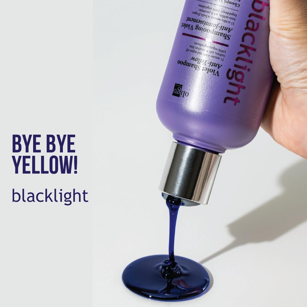 Oligo Professionnel Blacklight Violet Shampoo – Sulfate-Free Purple Shampoo for Blondes | Vegan Hydration with Argan Oil | 8.5 oz