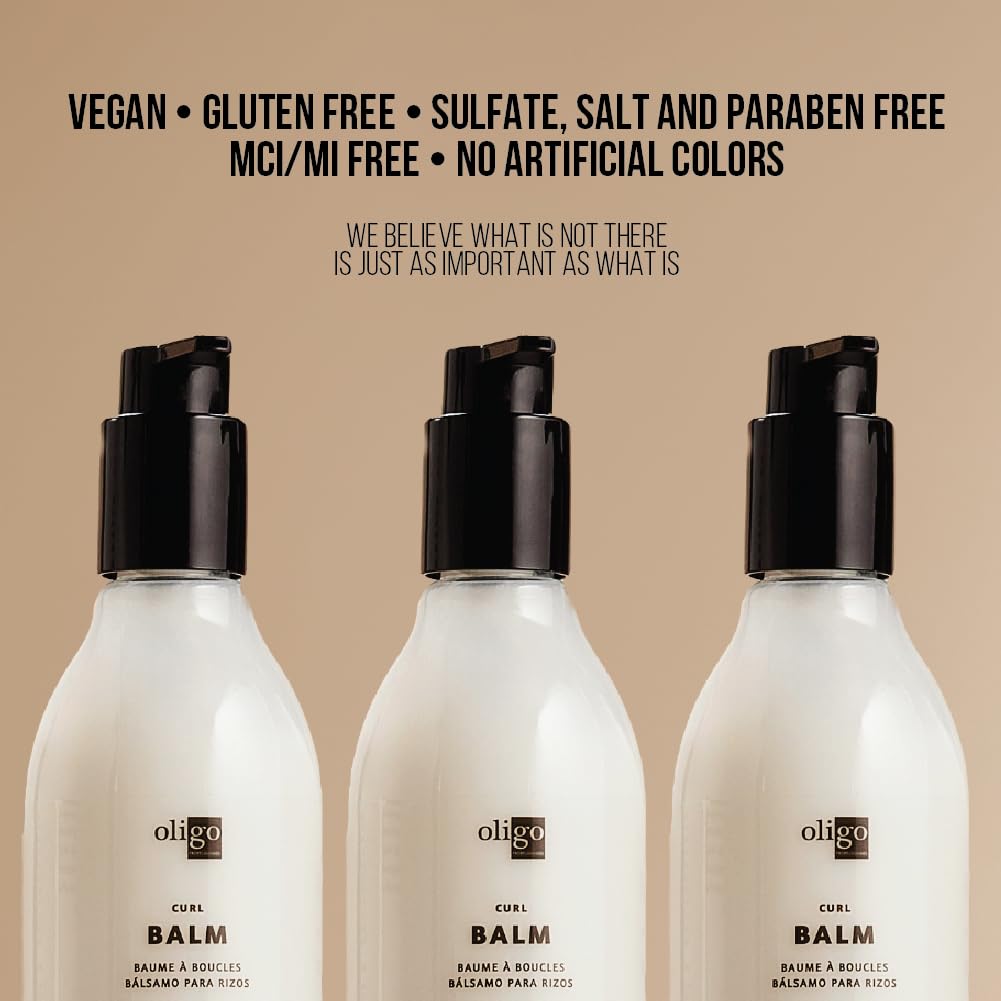Oligo Professionnel Calura Curl Balm - Defining Curl Cream for Wavy & Curly Hair - Sulfate & Paraben Free - 8.5oz