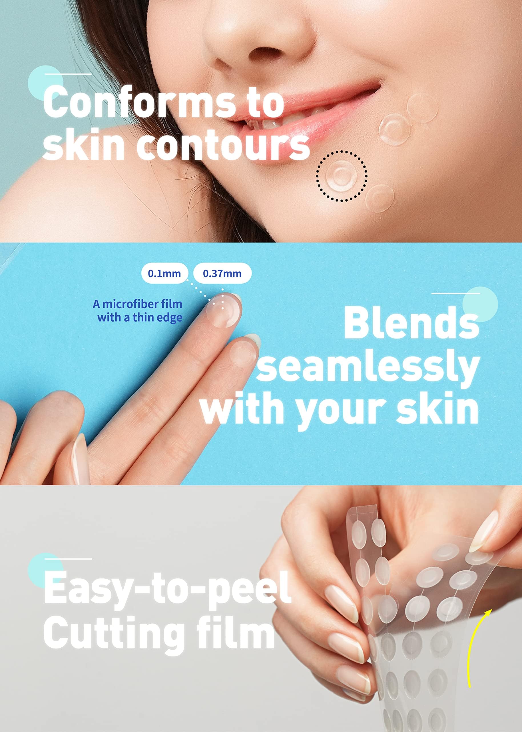 OLIVE YOUNG Care Plus Spot Patch – Hydrocolloid Acne Patches, 510 Count (Pack of 5)