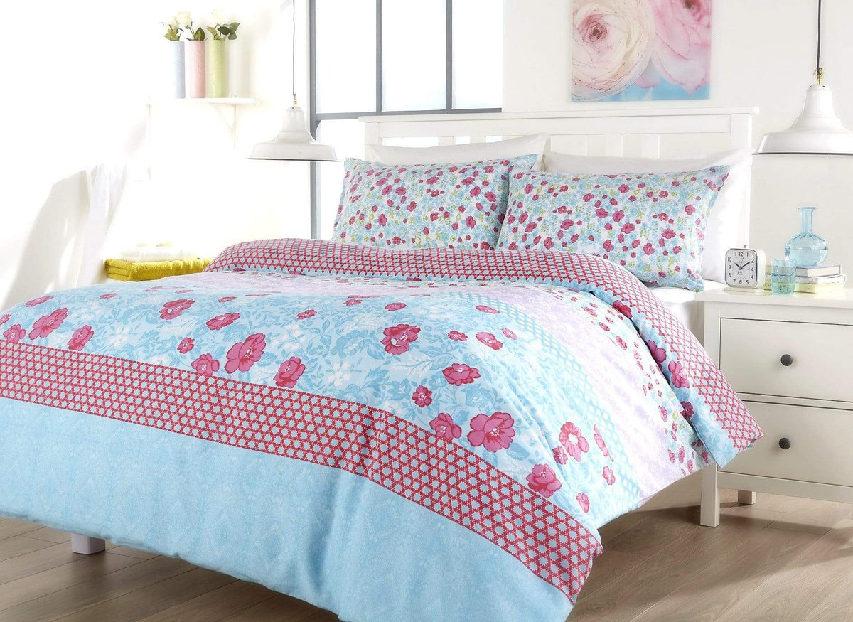OLIVIA ROCCO Chelsea Floral Duvet Set Cotton-Rich Bedding In Single for Everyday Luxury Hotel-Style