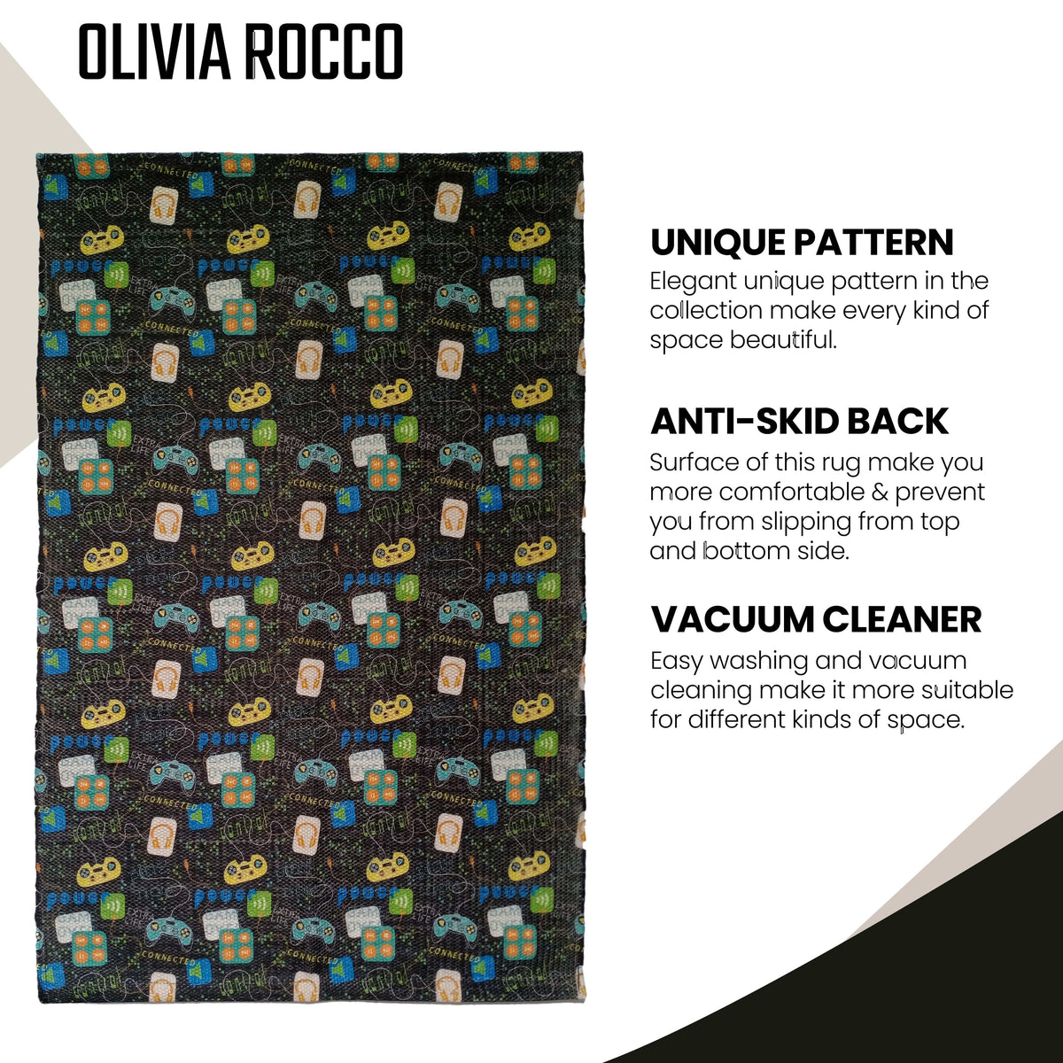 OLIVIA ROCCO Animal Print Non-Slip Soft Durable Floor Rug For Living Room Bedroom Hallway