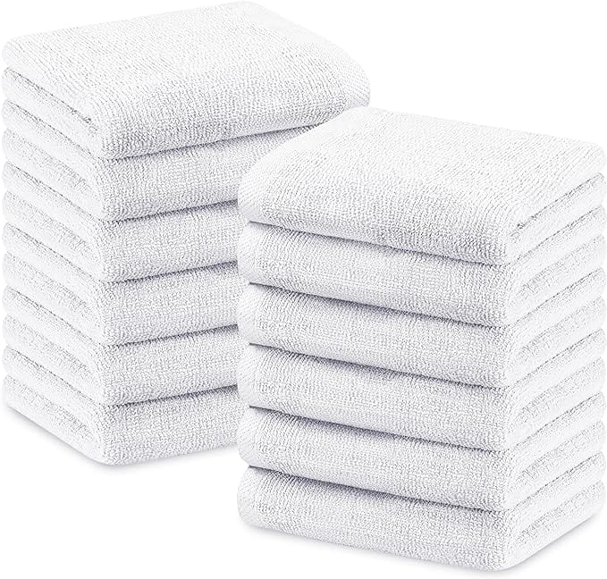 OLIVIA ROCCO Bath Sheets 500GSM Ultra Soft Super Absorbent Quick Dry Cotton White Grey Hotel-Quality Deep Fitted Easy-Care