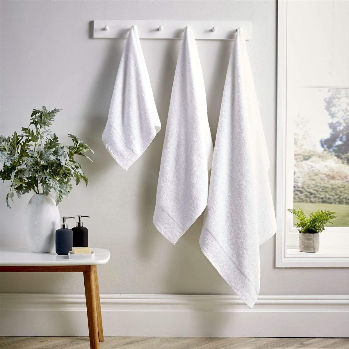 OLIVIA ROCCO Bamboo Cotton Luxury 600GSM Bath Towels Eco Friendly Highly Absorbent