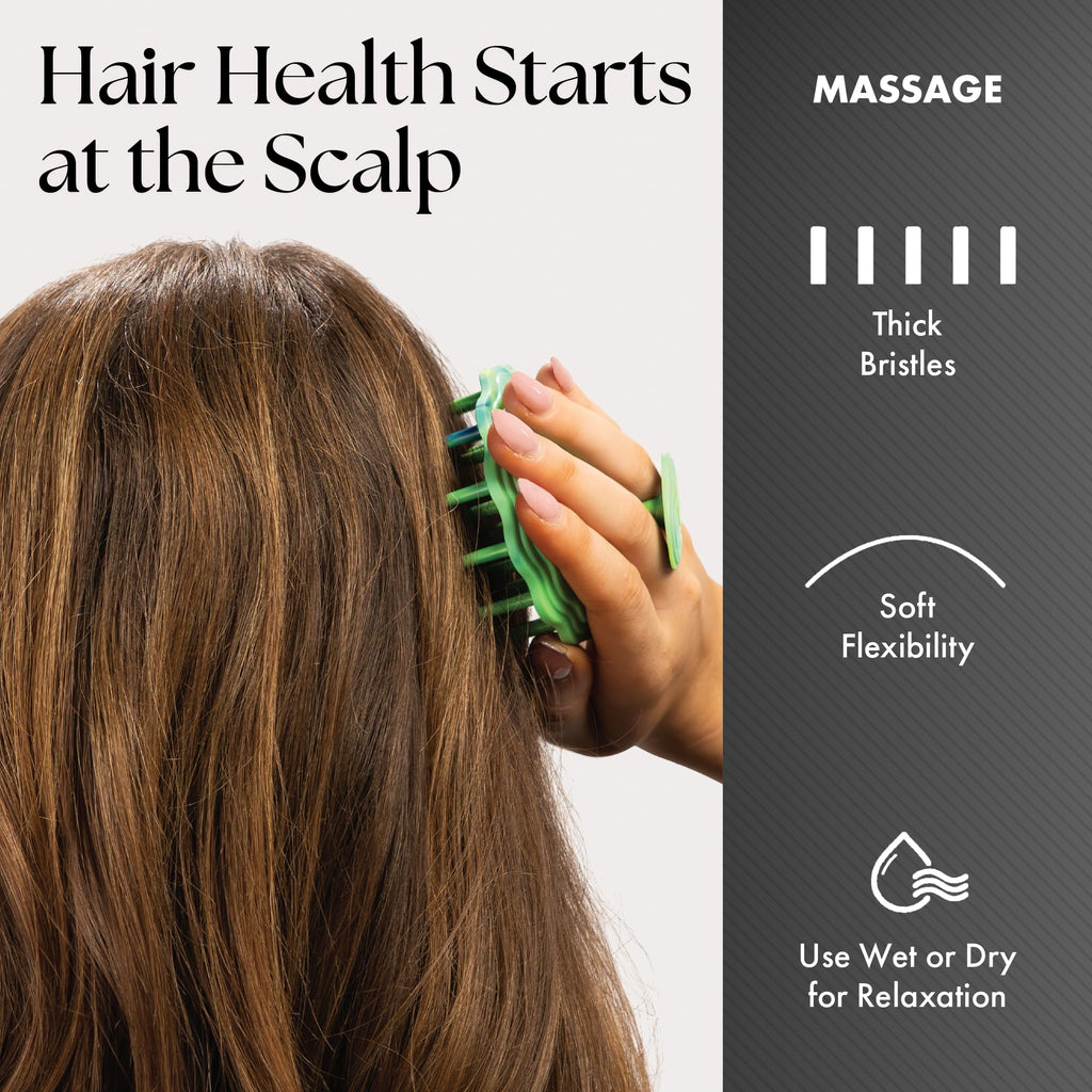 Olivia Garden Scalp Diva Brush – Exfoliate, Cleanse & Massage for All Hair Types