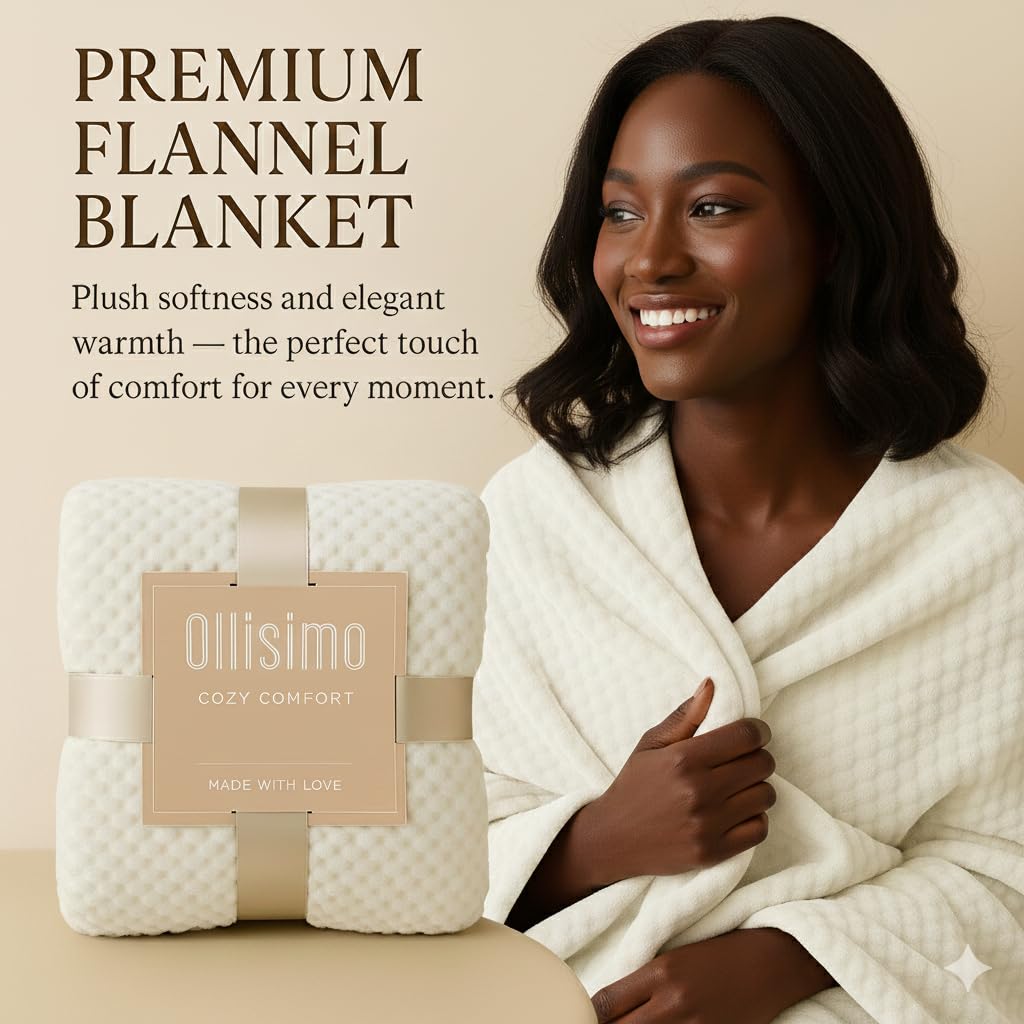 Ollisimo Luxury Gift Basket for Women – Spa Self Care Kit (Ivory)