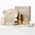 Ollisimo Luxury Gift Basket for Women – Spa Self Care Kit (Ivory)