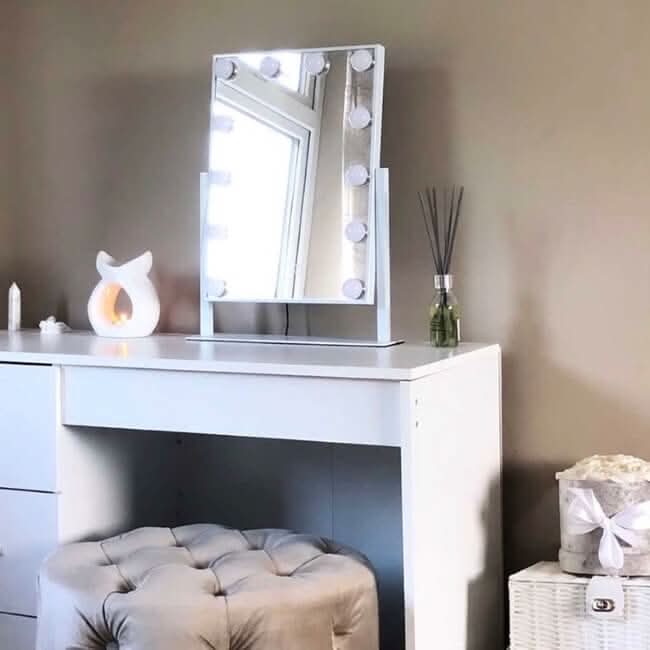 Olsen Hollywood Mirror White 47x37cm