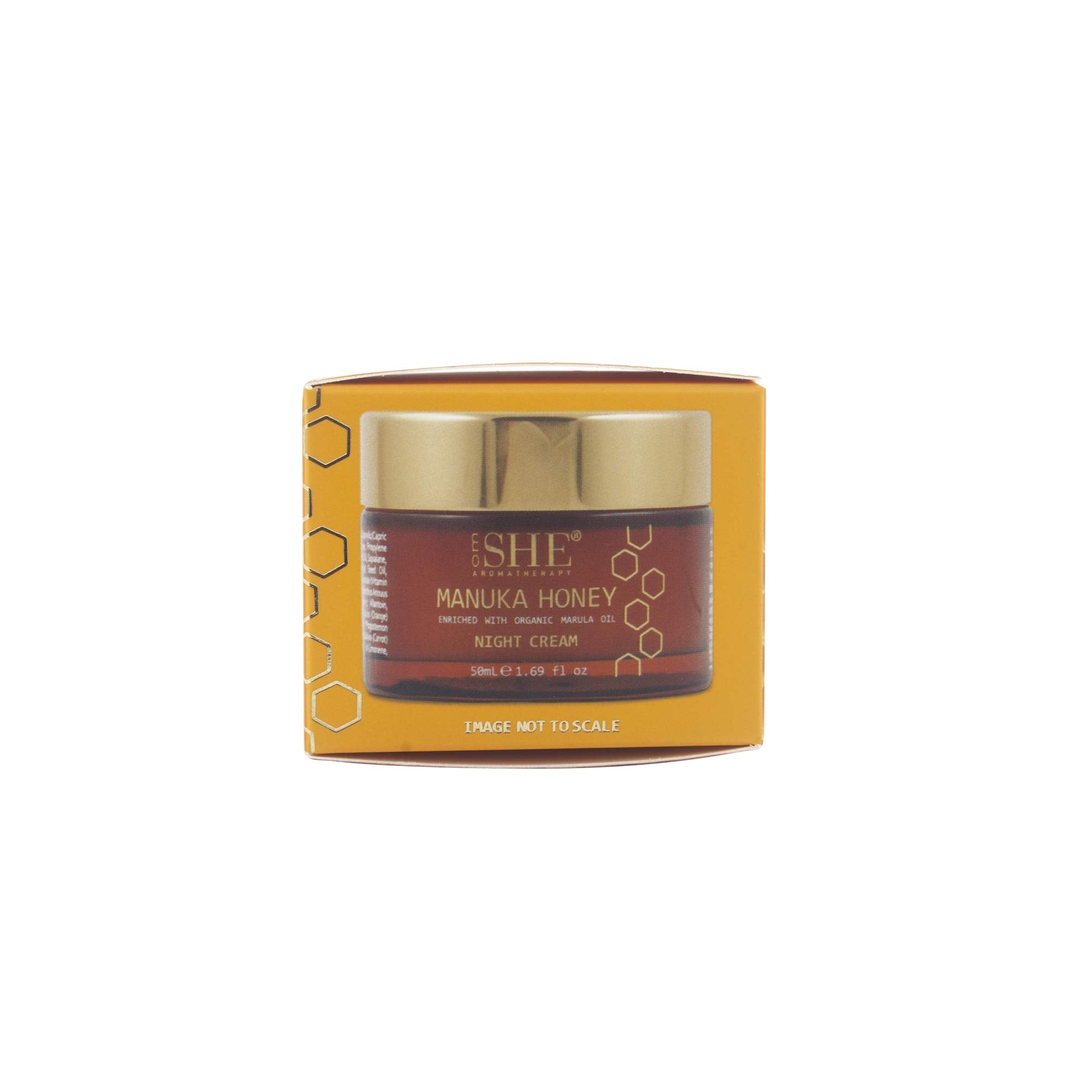 Om She Aromatherapy Manuka Honey Night Cream – Hydrating Night Moisturizer with Marula & Rosehip