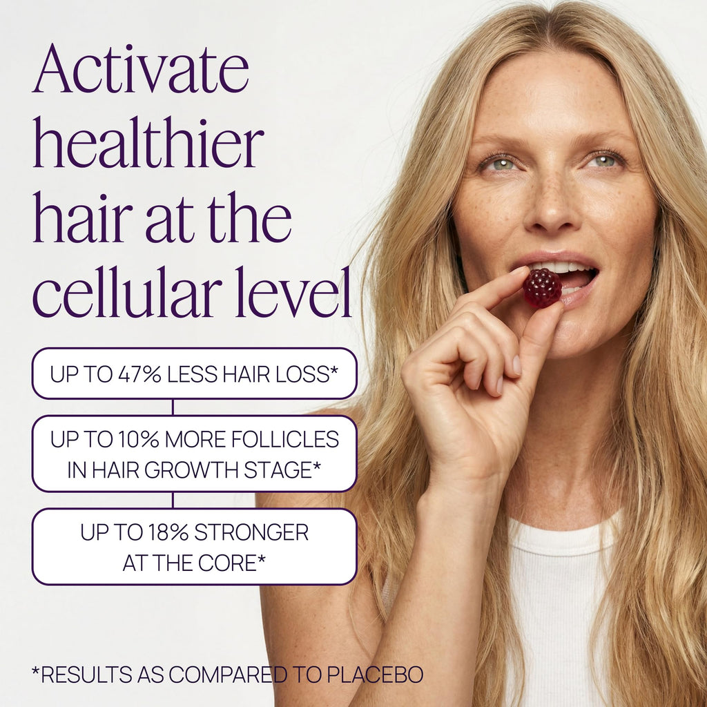 OMI WELLBEAUTY Hair Growth Peptides Gummies – Doctor Recommended, Patented Follicle Fortifying Biotech
