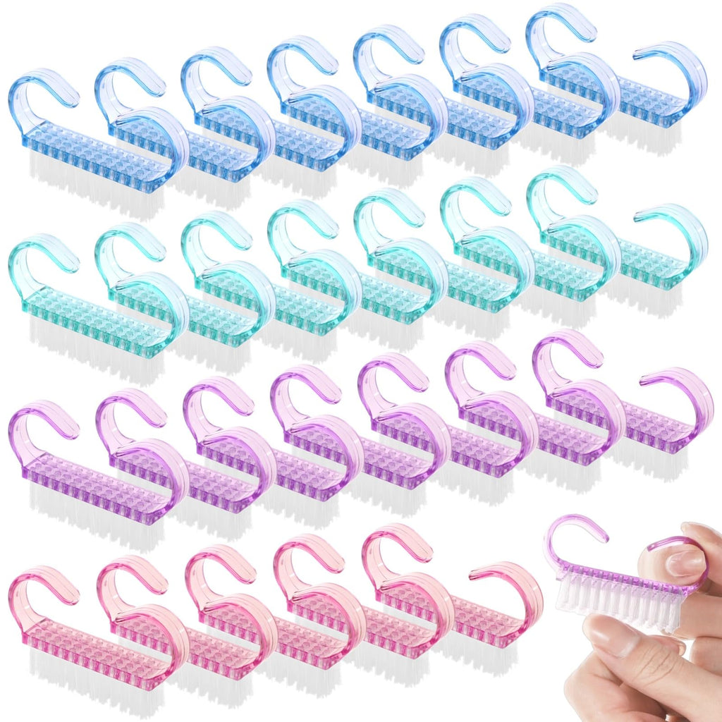OMISTAR 400 PCS Nail Brush Bulk – Soft Bristle Nail Cleaners for Nails & Toes